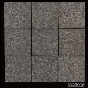 G684 Black Basalt Tumbled Paving Stone/Black Pearl Paving Stone/Cobble and Cube Stone
