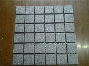 G684 Black Basalt Tumbled Paving Stone / Black Pearl Paving Stone / Cobble and Cube Stone G684 Black Basalt Tumbled Paving Stone / Black Pearl Paving Stone / Cobble and Cube Stone