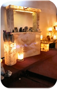 Home Bar Onyx Custom Countertop, Baja White Onyx Kitchen Countertops