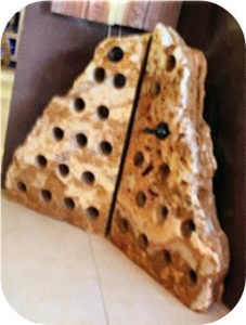 Onyx Rustic Wine Holder, Beige Onyx Furniture