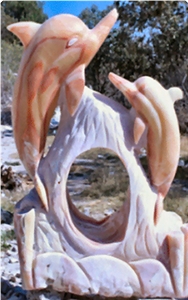 Onyx Sculpture and Fountain, Beige Onyx Sculpture & Statue