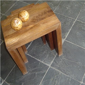 Jack Black Slate Slabs & Tiles, India Black Slate