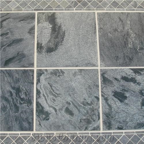 Silver Grey Slate Slabs & Tiles, India Grey Slate