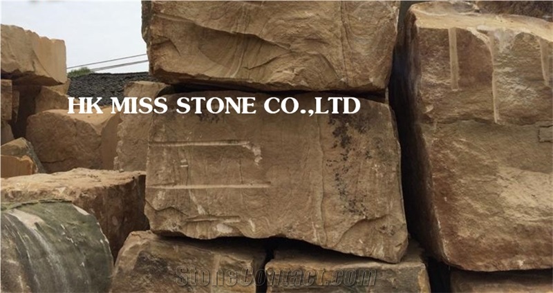 China Sandstone Blocks,China Yellow Sandstone
