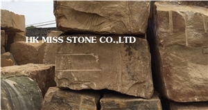 China Sandstone Blocks,China Yellow Sandstone