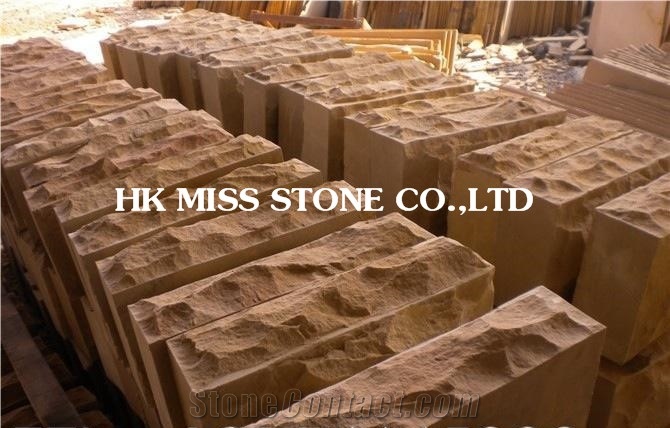 Natural Yellow China Mushroom Stone,Wall Cladding