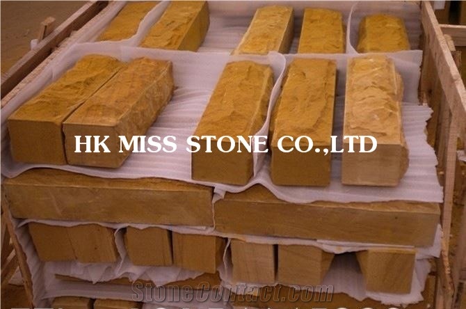 Natural Yellow China Mushroom Stone,Wall Cladding