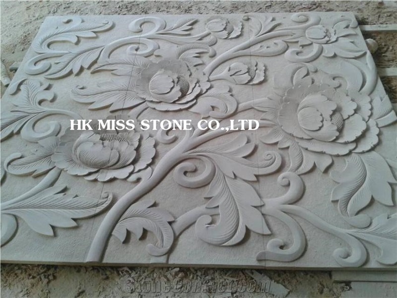 Sandstone Hand Carving Wall Reliefs