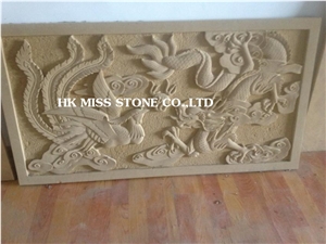 Sandstone Hand Carving Wall Reliefs