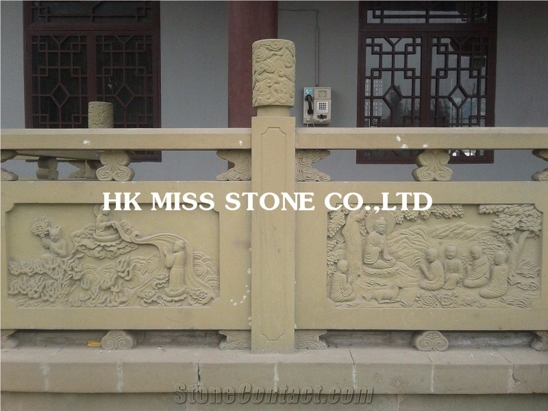 Sandstone Hand Carving Wall Reliefs