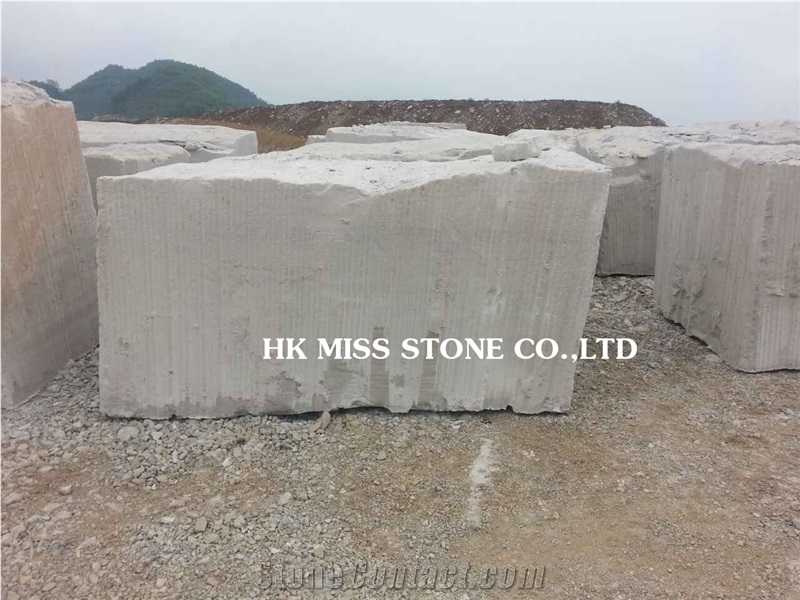 White Wooden Marble Block, China White Marble,Interior Decoration Material,Quarry Owner