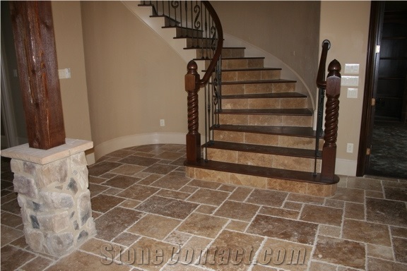 Noce Premium Travertine Brushed Versailles Pattern