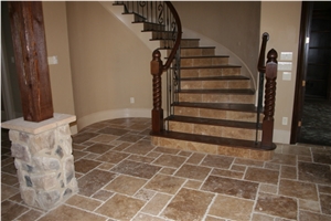 Noce Premium Travertine Brushed Versailles Pattern