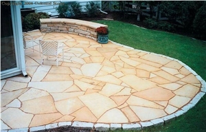 Sawn Surface Limestone Flagstone Patio