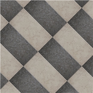 Hopton Wood Limestone with Anglesey Marble Floor Tiles