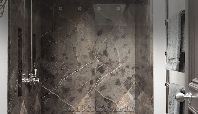 Mendip Marble Bathroom Wall