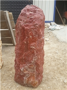 Drilled Red Onyx Monolith