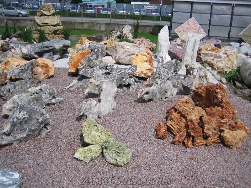 Moon Stone Garden Decorative Boulders