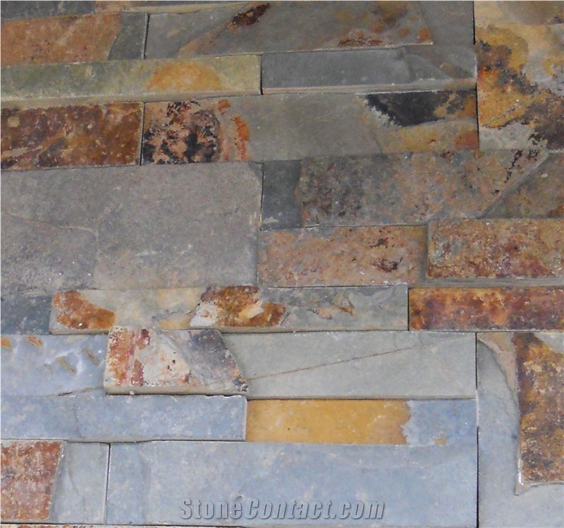 Multicolor Slate Wall Cladding Panels