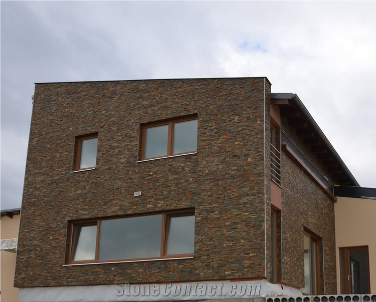 Multicolor Slate Wall Cladding Panels