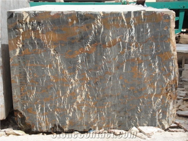 Black Gold Marble Blocks