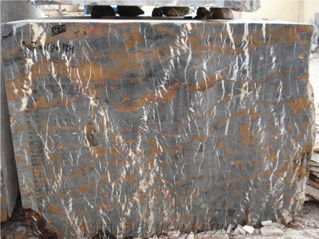 Black Gold Marble Blocks