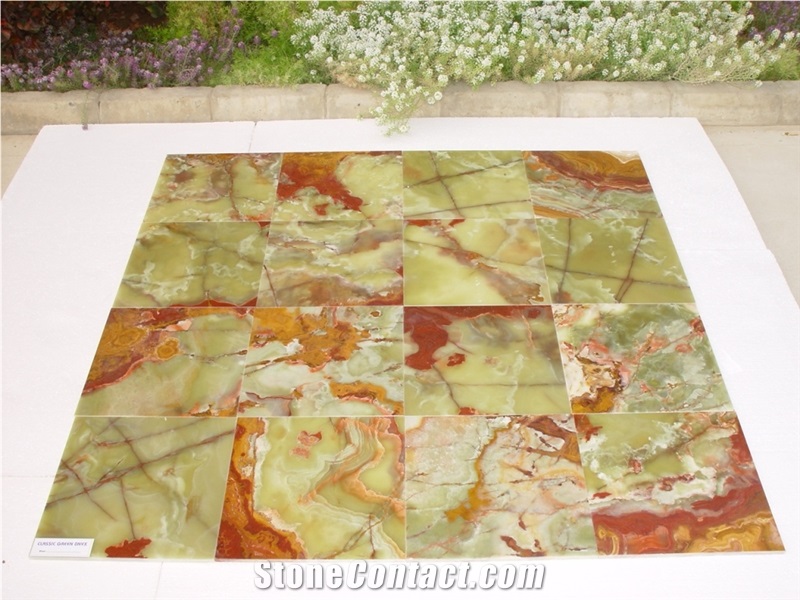 Dark, Light & Multi Green Onyx Slabs & Tiles, Pakistan Green Onyx