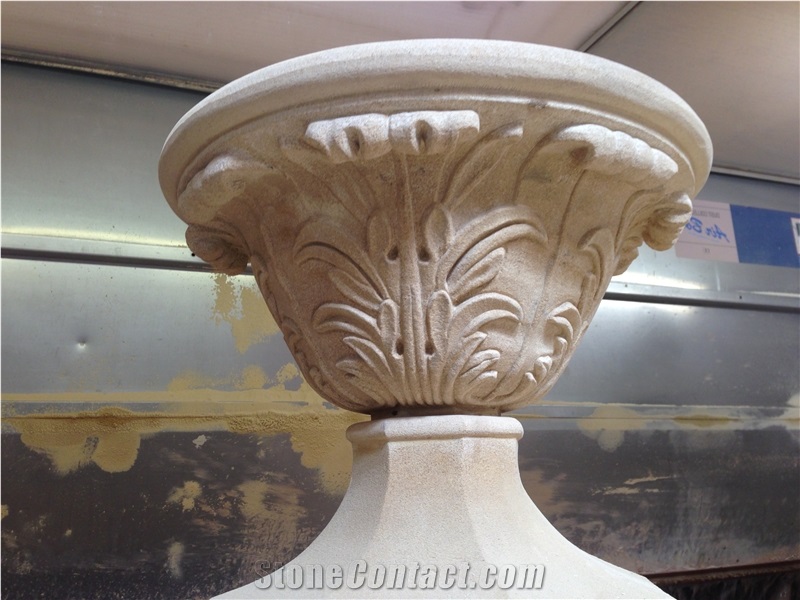 Peak Moor Sandstone Hand Carved Finial
