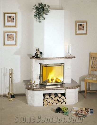 Coffee Brown Granite Fireplace Hearth