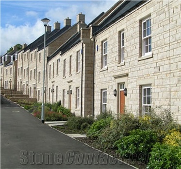 Bearl Sandstone Sawn Walling - Coursed