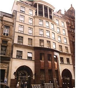 Catcastle Buff Sandstone Exterior Wall Facade Hotel Project