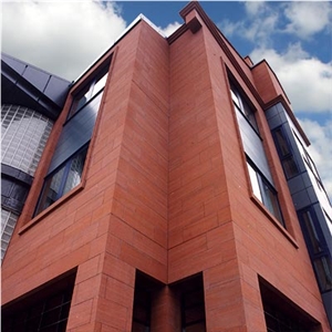 Corncockle Medium Grained Red Sandstone Walling