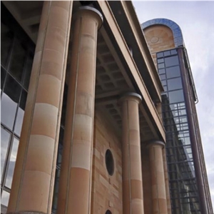Corsehill Red Sandstone Column - Newcastle Crown Courts Corsehill Red Sandstone Column - Newcastle Crown Courts
