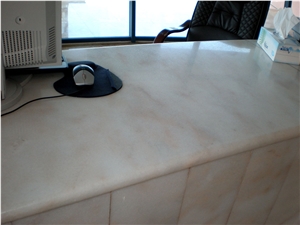 Bianco Rosa Marble Desk Top