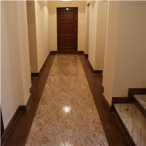 Ivory Brown Granite with Multicolor Red Granite Flooring Slabs & Tiles, India Yellow Granite
