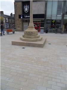 Albion Place Woodkirk Buff Diamond Sawn