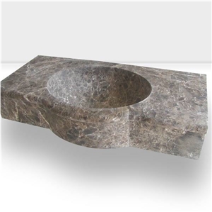 Breccia Novella Marble Solid Vanity Unit