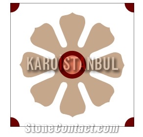 Karoistanbul Cement Tiles 20*20, Red Terrazzo and Quartz Stone Tiles Turkey