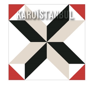 Karoistanbul Cement Tiles 20*20, Red Terrazzo and Quartz Stone Tiles Turkey