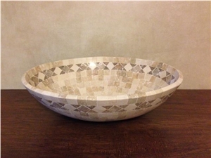 Travertino a La Veta Mosaic Basin