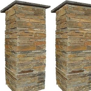 Slate Decoration Stone Pillar,Culture Slate Pillar, Outdoorslate Stone Pillar,Promotional Style Nature Stone Slate Pillars,Rusty Slate Stone Pillar,Chinese Slate Pillar,