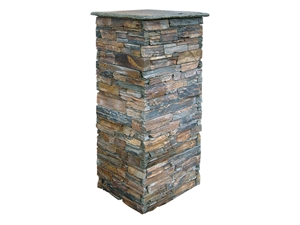 Slate Decoration Stone Pillar,Culture Slate Pillar, Outdoorslate Stone Pillar,Promotional Style Nature Stone Slate Pillars,Rusty Slate Stone Pillar,Chinese Slate Pillar,