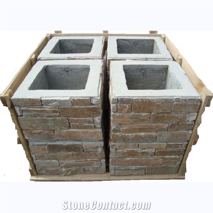 Slate Decoration Stone Pillar,Culture Slate Pillar, Outdoorslate Stone Pillar,Promotional Style Nature Stone Slate Pillars,Rusty Slate Stone Pillar,Chinese Slate Pillar,