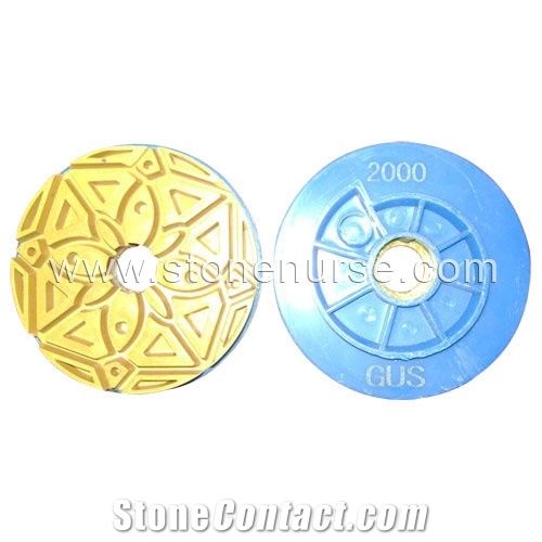 Blue Floor Polishing Pad 100mm with Snail Lock