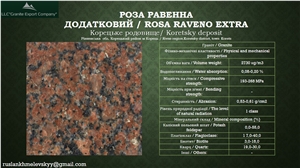 Rosa Raveno Granite