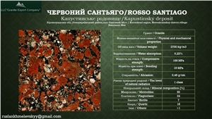 Rosso Santiago Granite