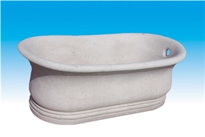 St-001, White Marble Bathtub