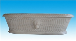 St-002, White Marble Bathtub