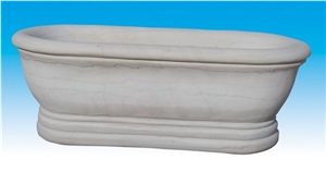 St-004, White Marble Bathtub