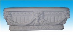 St-007, White Marble Bathtub